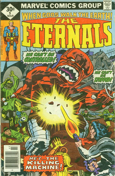 Cover for The Eternals (Marvel, 1976 series) #9 [Whitman]