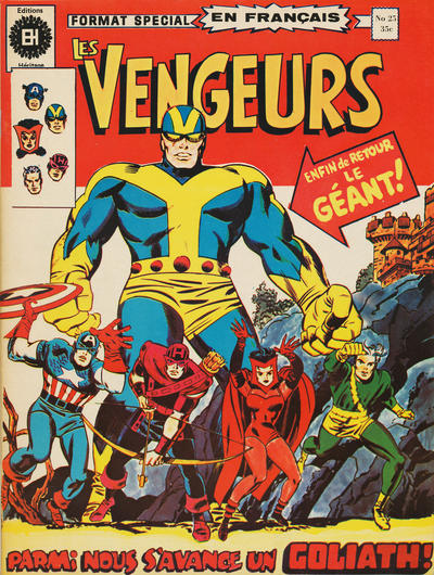 Cover for Les Vengeurs (Editions Héritage, 1974 series) #25
