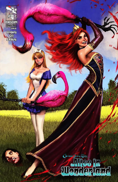 Cover for Grimm Fairy Tales Presents Alice in Wonderland (Zenescope Entertainment, 2012 series) #4 [Cover B - Stjepan Sejic]