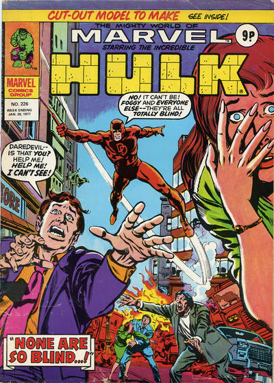 Cover for The Mighty World of Marvel (Marvel UK, 1972 series) #226
