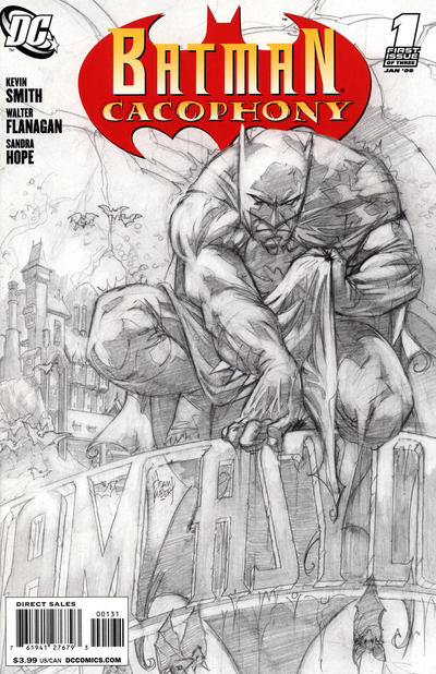 Cover for Batman Cacophony (DC, 2009 series) #1 [Adam Kubert Sketch Cover]