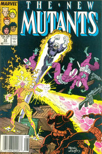 Cover Thumbnail for The New Mutants (Marvel, 1983 series) #54 [Newsstand]