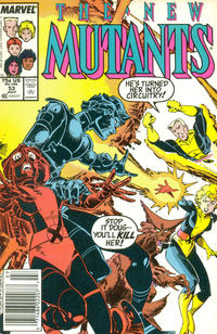 Cover Thumbnail for The New Mutants (Marvel, 1983 series) #53 [Newsstand]