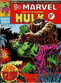 Cover for The Mighty World of Marvel (Marvel UK, 1972 series) #77