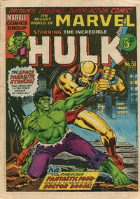 Cover Thumbnail for The Mighty World of Marvel (Marvel UK, 1972 series) #51