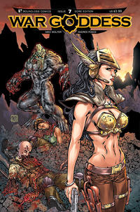 Cover Thumbnail for War Goddess (Avatar Press, 2011 series) #7 [Gore Variant Cover by Matt Martin]