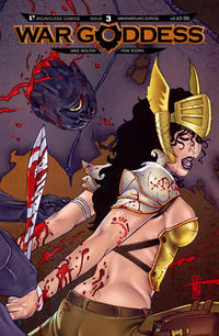 Cover Thumbnail for War Goddess (Avatar Press, 2011 series) #3 [Wraparound Variant Cover by Michael Dipascale]