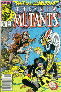Cover for The New Mutants (Marvel, 1983 series) #59 [Newsstand]
