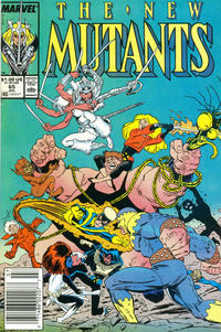Cover Thumbnail for The New Mutants (Marvel, 1983 series) #65 [Newsstand]