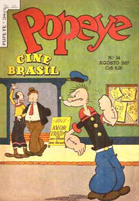 Cover Thumbnail for Popeye (Editora Brasil-América [EBAL], 1953 series) #54