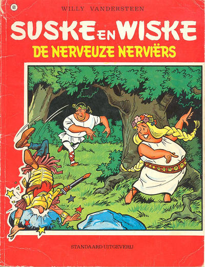 Cover for Suske en Wiske (Standaard Uitgeverij, 1967 series) #69 - De nerveuze Nerviërs [Herdruk uit 1980]