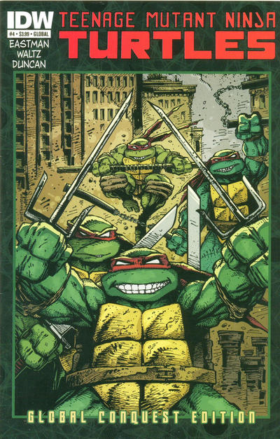 Cover for Teenage Mutant Ninja Turtles (IDW, 2011 series) #4 [Global Conquest Edition]