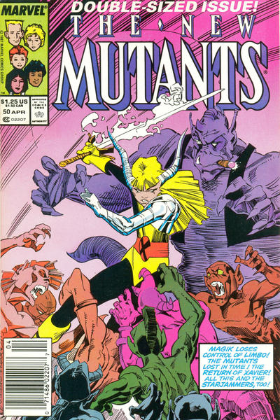Cover for The New Mutants (Marvel, 1983 series) #50 [Newsstand]