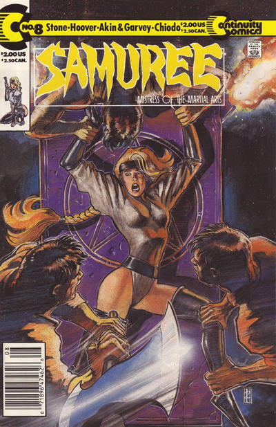 Cover for Samuree (Continuity, 1987 series) #8 [Newsstand]