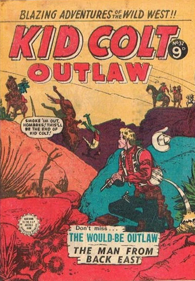 Cover for Kid Colt Outlaw (Horwitz, 1952 ? series) #37