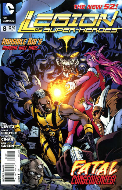 Cover for Legion of Super-Heroes (DC, 2011 series) #8