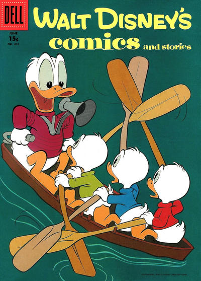 Cover for Walt Disney's Comics and Stories (Dell, 1940 series) #v18#9 (213) [15¢]