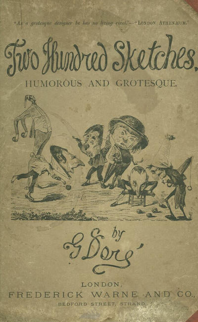 Cover for Two Hundred Sketches Humorous and Grotesque (Frederick Warne & Co., 1866 series) [Third edition]