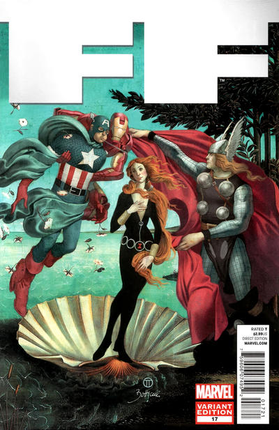 Cover for FF (Marvel, 2011 series) #17 [Avengers Art Appreciation Variant Cover by Julian Totino Tedesco]