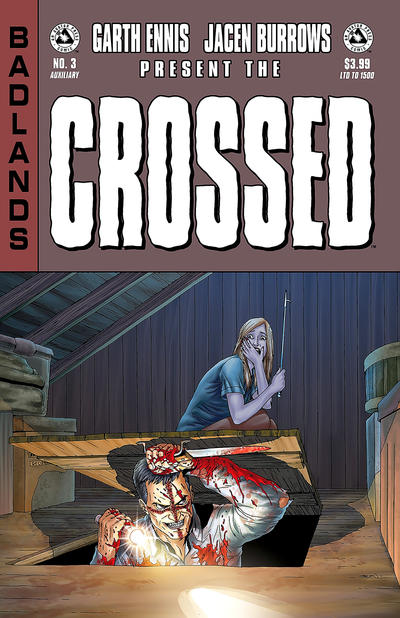 Cover for Crossed Badlands (Avatar Press, 2012 series) #3 [Auxiliary Cover - Jacen Burrows]