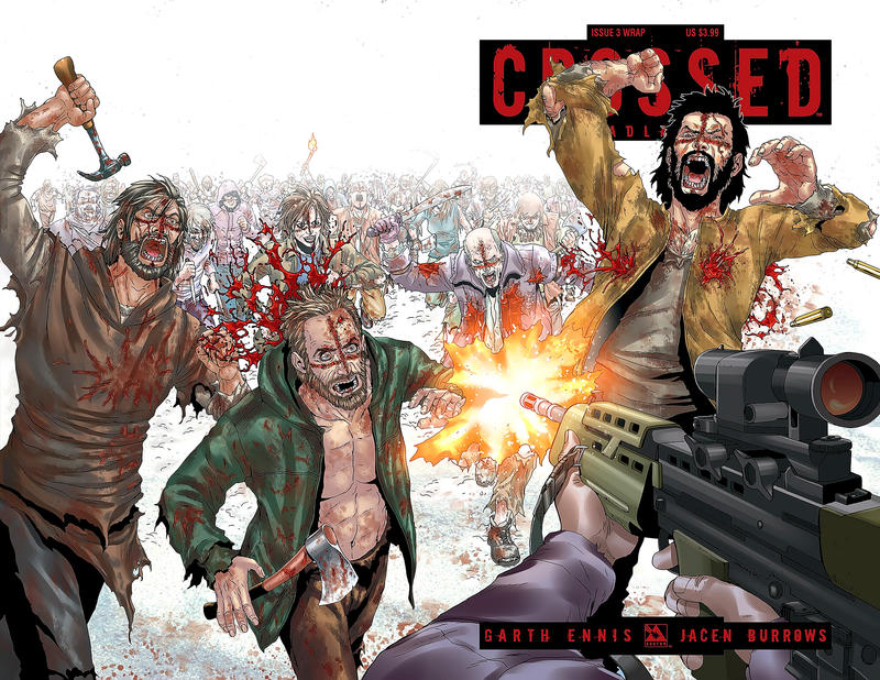Cover for Crossed Badlands (Avatar Press, 2012 series) #3 [Wraparound Cover - Jacen Burrows]