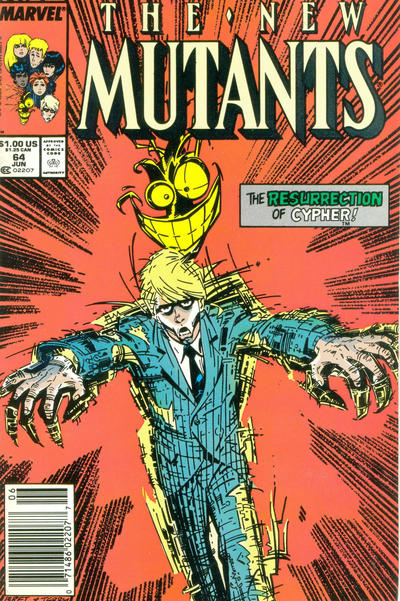 Cover for The New Mutants (Marvel, 1983 series) #64 [Newsstand]