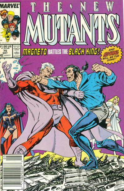 Cover for The New Mutants (Marvel, 1983 series) #75 [Newsstand]
