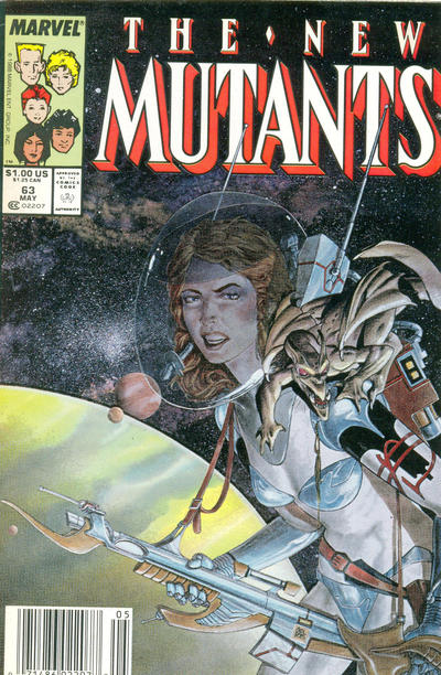 Cover for The New Mutants (Marvel, 1983 series) #63 [Direct]