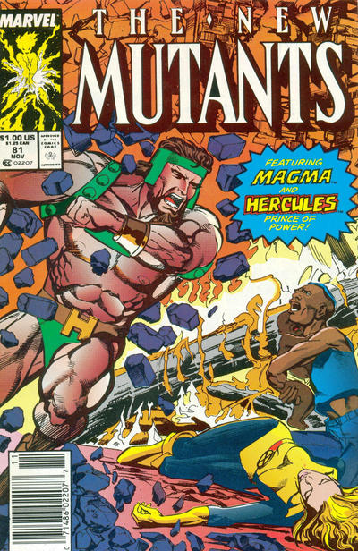 Cover for The New Mutants (Marvel, 1983 series) #81 [Newsstand]