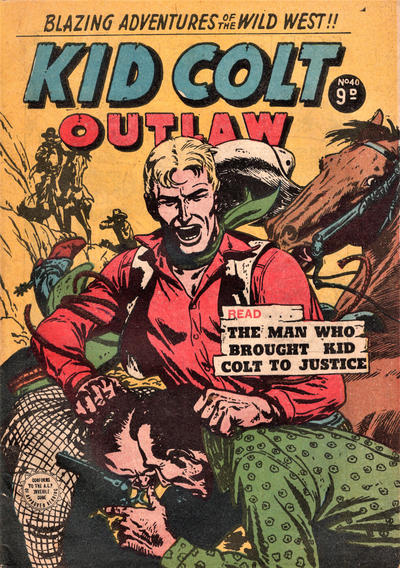 Cover for Kid Colt Outlaw (Horwitz, 1952 ? series) #40