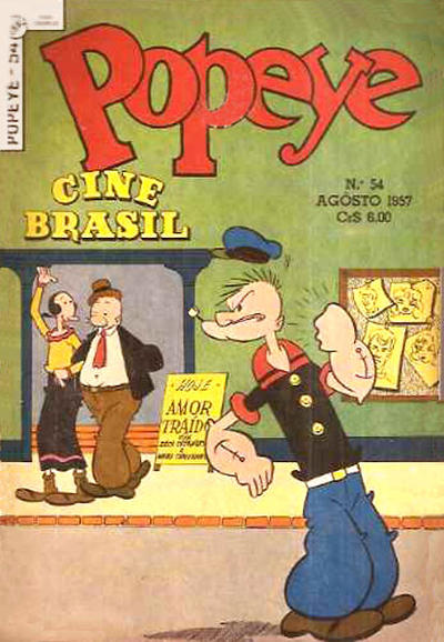 Cover for Popeye (Editora Brasil-América [EBAL], 1953 series) #54