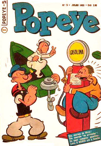 Cover for Popeye (Editora Brasil-América [EBAL], 1953 series) #5