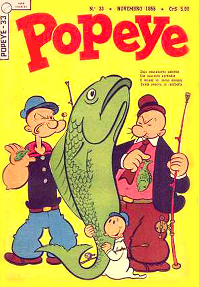 Cover for Popeye (Editora Brasil-América [EBAL], 1953 series) #33