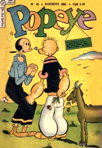Cover for Popeye (Editora Brasil-América [EBAL], 1953 series) #42