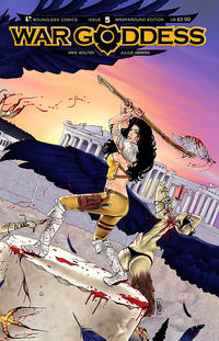 Cover Thumbnail for War Goddess (Avatar Press, 2011 series) #5 [Wraparound Variant Cover by Michael Dipascale]