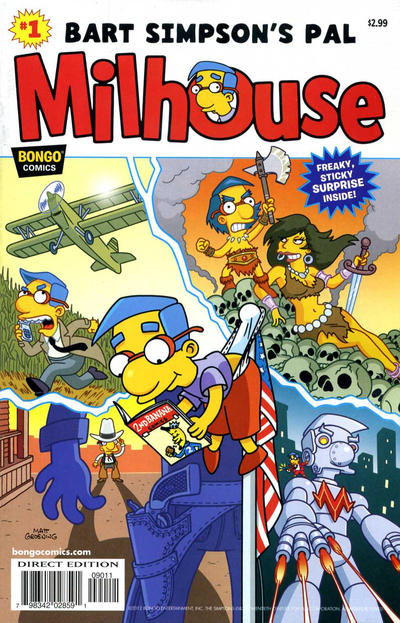 Cover for Simpsons One-Shot Wonders: Bart Simpson's Pal Milhouse (Bongo, 2012 series) #1 [Direct Edition]