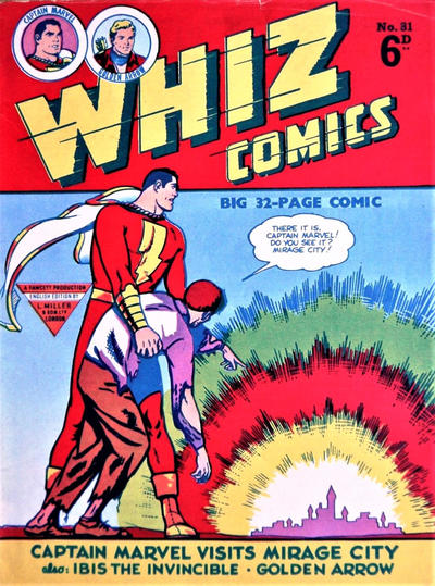 Cover for Whiz Comics (L. Miller & Son, 1950 series) #81