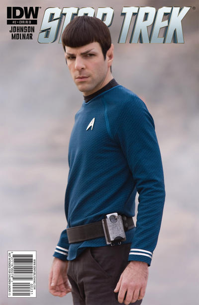 Cover for Star Trek (IDW, 2011 series) #2 [Cover RI  B - Photo Variant featuring Spock]