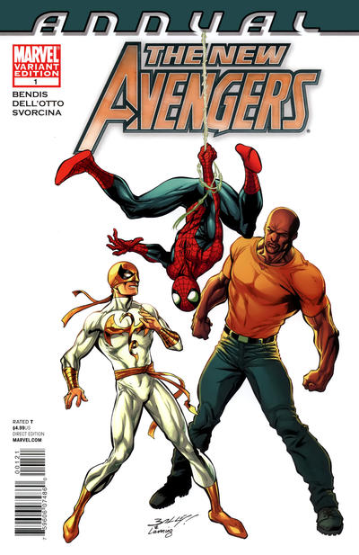 Cover for New Avengers Annual (Marvel, 2011 series) #1 [Variant Cover by Mark Bagley & Andy Lanning]