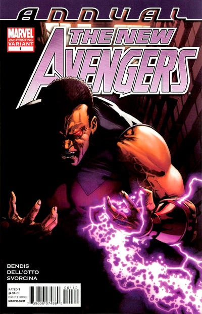 Cover for New Avengers Annual (Marvel, 2011 series) #1 [2nd Printing Variant by Gabriele Dell'Otto]