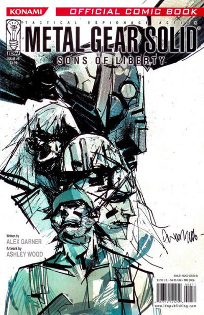 Cover for Metal Gear Solid: Sons of Liberty (IDW, 2005 series) #6 [Ashley Wood Cover B]
