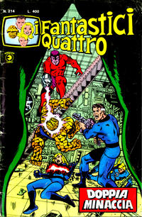 Cover for I Fantastici Quattro (Editoriale Corno, 1971 series) #214