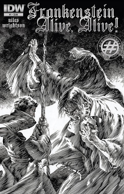 Cover for Frankenstein Alive, Alive! (IDW, 2012 series) #1 [Incentive Bernie Wrightson Sketch Cover]