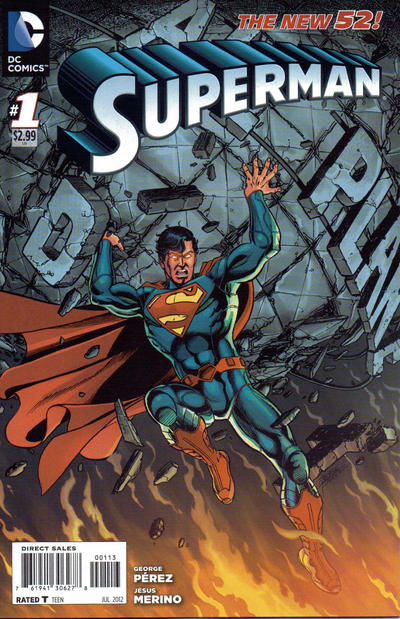 Cover for Superman (DC, 2011 series) #1 [Third Printing]