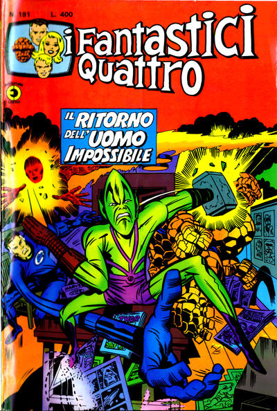 Cover for I Fantastici Quattro (Editoriale Corno, 1971 series) #191