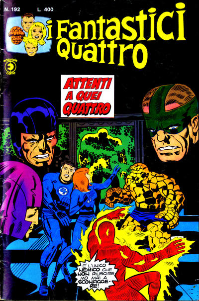 Cover for I Fantastici Quattro (Editoriale Corno, 1971 series) #192