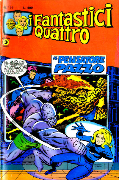Cover for I Fantastici Quattro (Editoriale Corno, 1971 series) #196