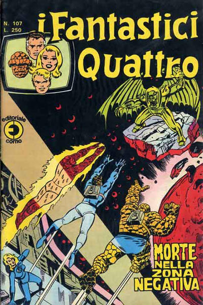 Cover for I Fantastici Quattro (Editoriale Corno, 1971 series) #107