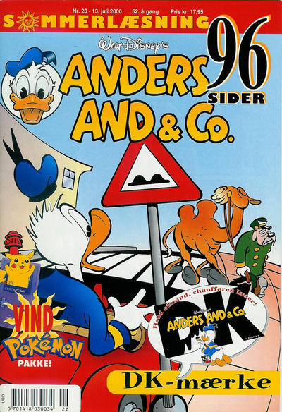 Cover for Anders And & Co. (Egmont, 1949 series) #28/2000