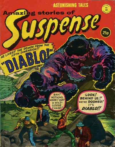 Cover for Amazing Stories of Suspense (Alan Class, 1963 series) #206